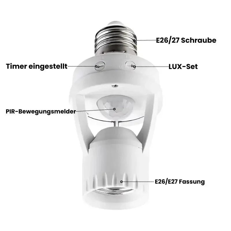 1+1 Free Smart Motion Detector with Adjustable Timer and Light Sensor - Image 2
