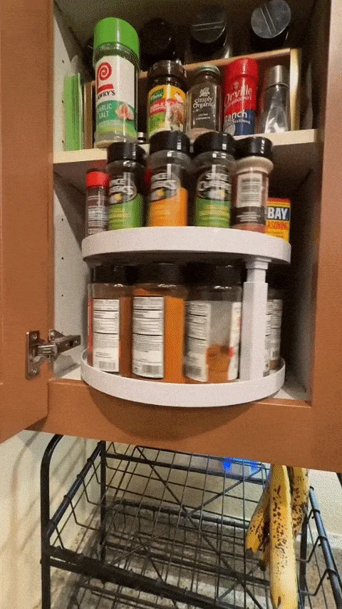 2-Tiered Lazy Susan in D-Shape - Image 2