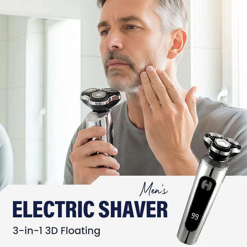 3-in-1 Men's Electric Shaver with 3D Floating Head - Image 2