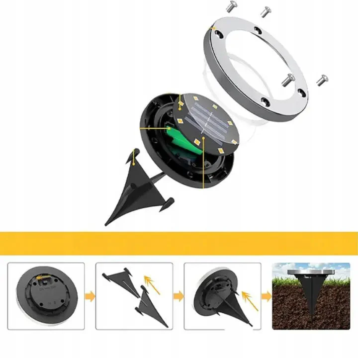 3-Pack Solar Garden Lights – Stylish Outdoor Illumination Without Wires - Image 6