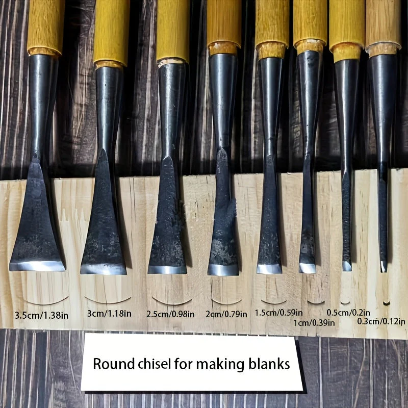 3-Piece Precision Chisel Set with Fixed Blade Measurements - Image 6