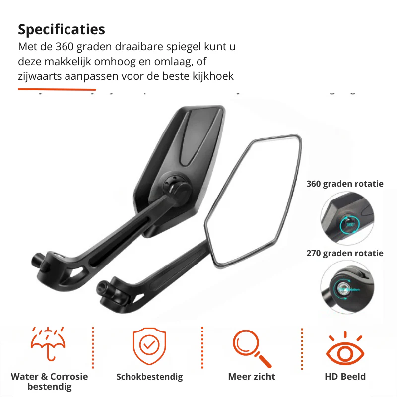 360° Bike Mirror with Handlebar Mount - Image 3