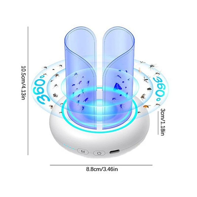 360° UV LED Mosquito Trap with RGB Lighting