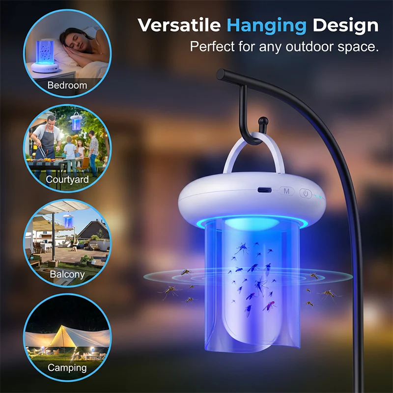 360° UV LED Mosquito Trap with RGB Lighting - Image 7