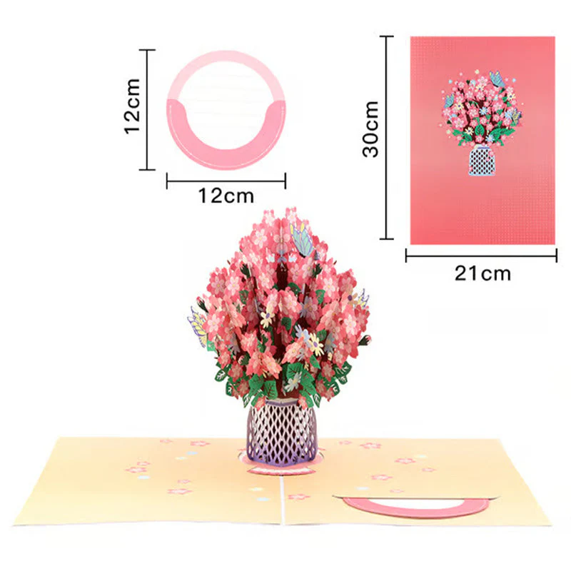 3D Pop-Up Card - Keep Love Alive with Stunning Floral Magic - Image 2