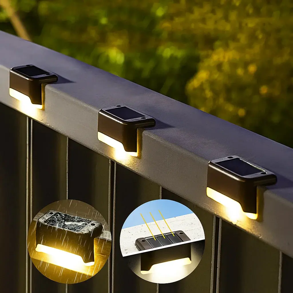 4-Piece Solar Patio Lighting Set – Weather-Resistant Outdoor Lights - Image 10