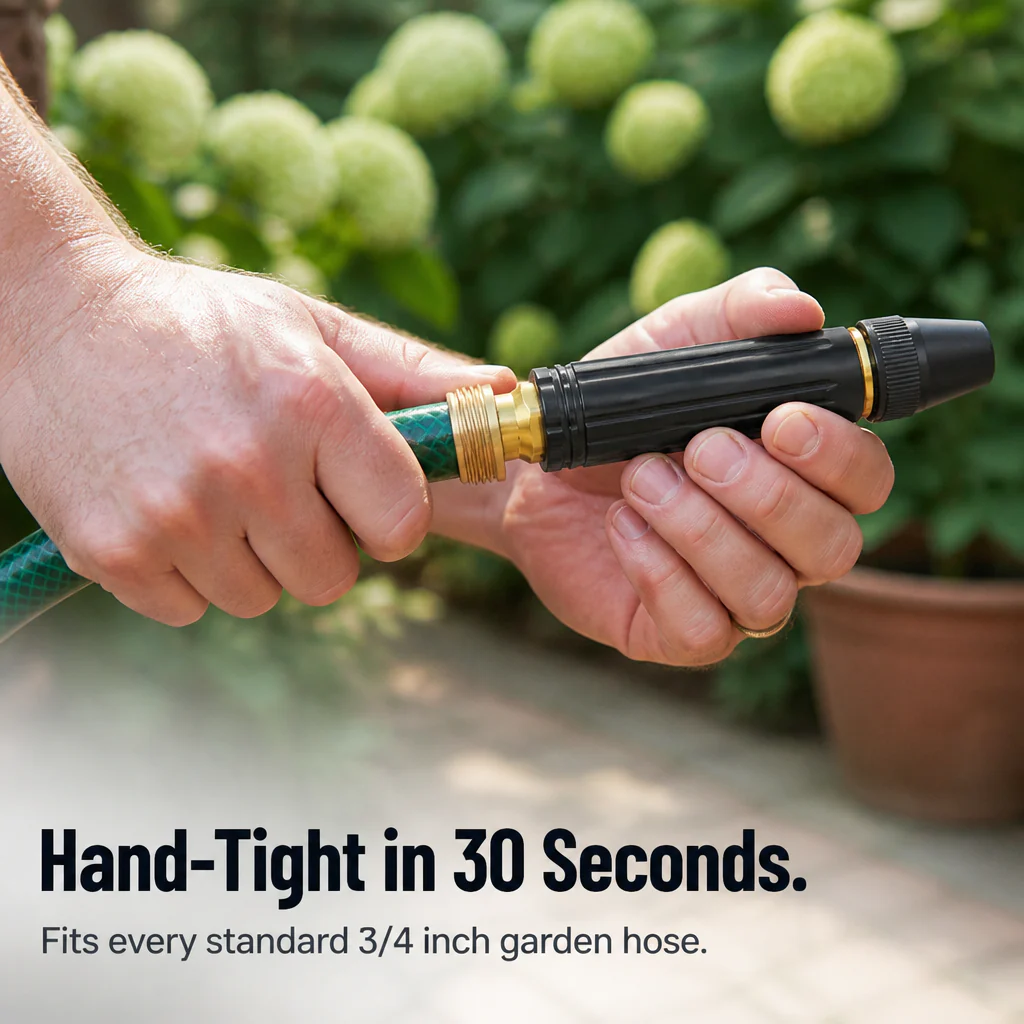 Adjustable heavy-duty garden hose nozzle - Jet cleaning nozzle - Image 5