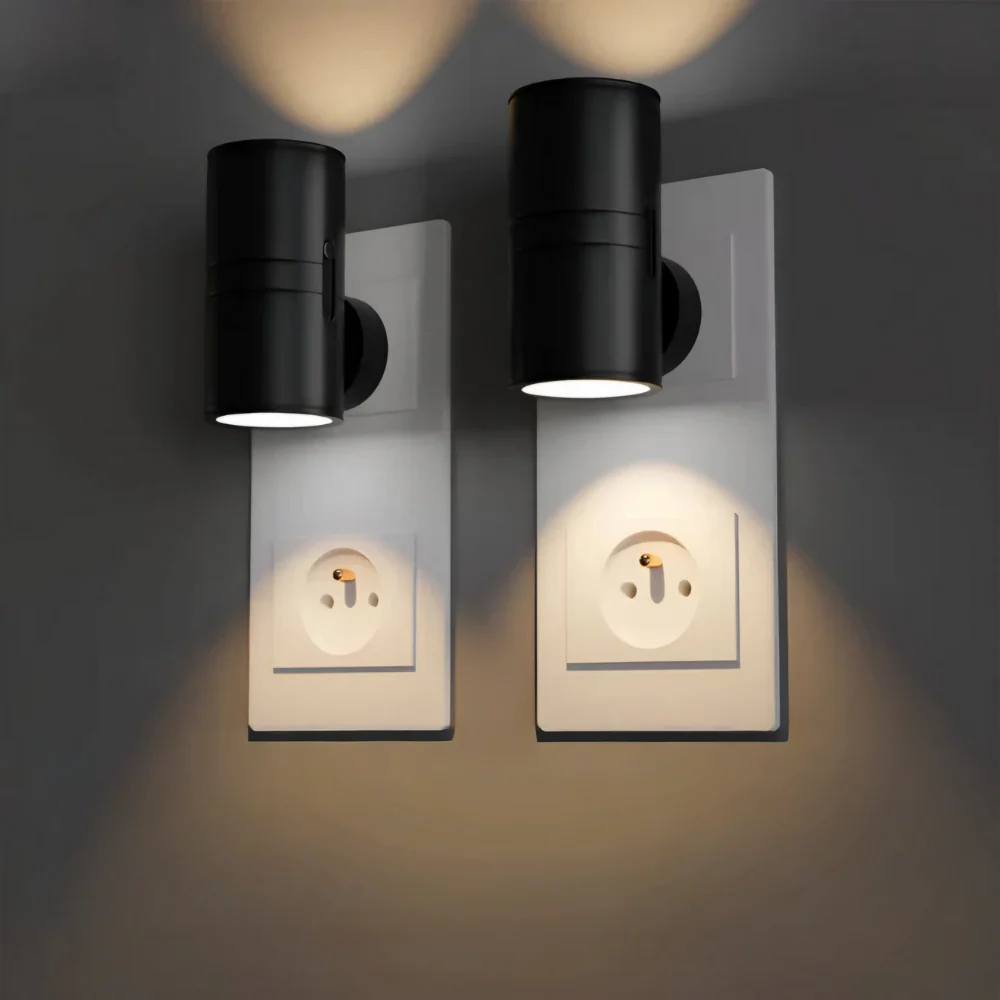 Adjustable LED Night Lamp Plug-in with Rotary Dial – Soft White Glow - Image 9