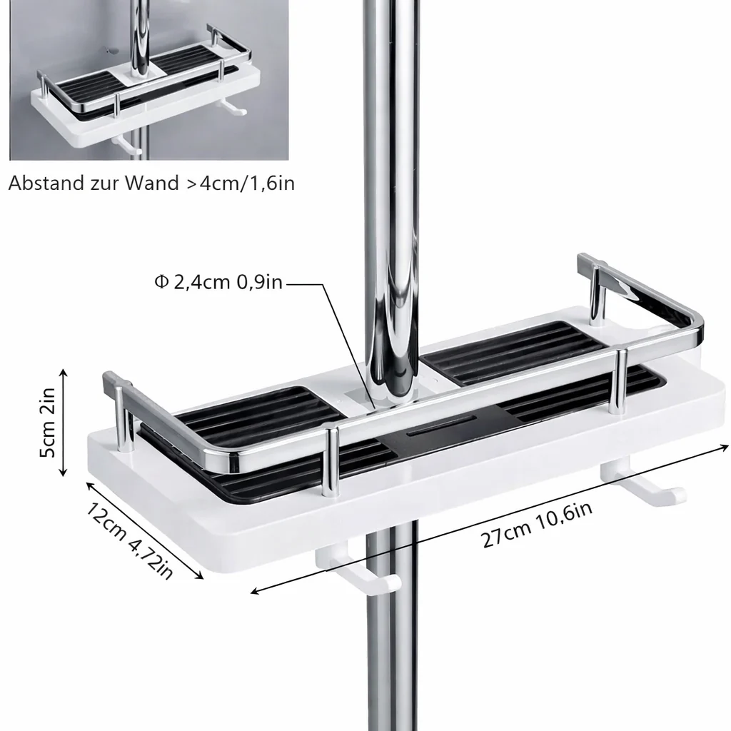 Adjustable | No-Drill | Corrosion-Resistant Stainless Steel | ShowerFlex - Image 4