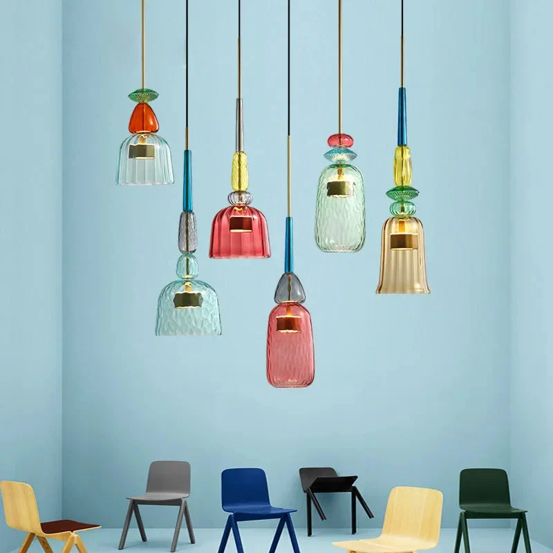 Adjustable Suspension Colorful Hanging Lamp Pendant - Image 2