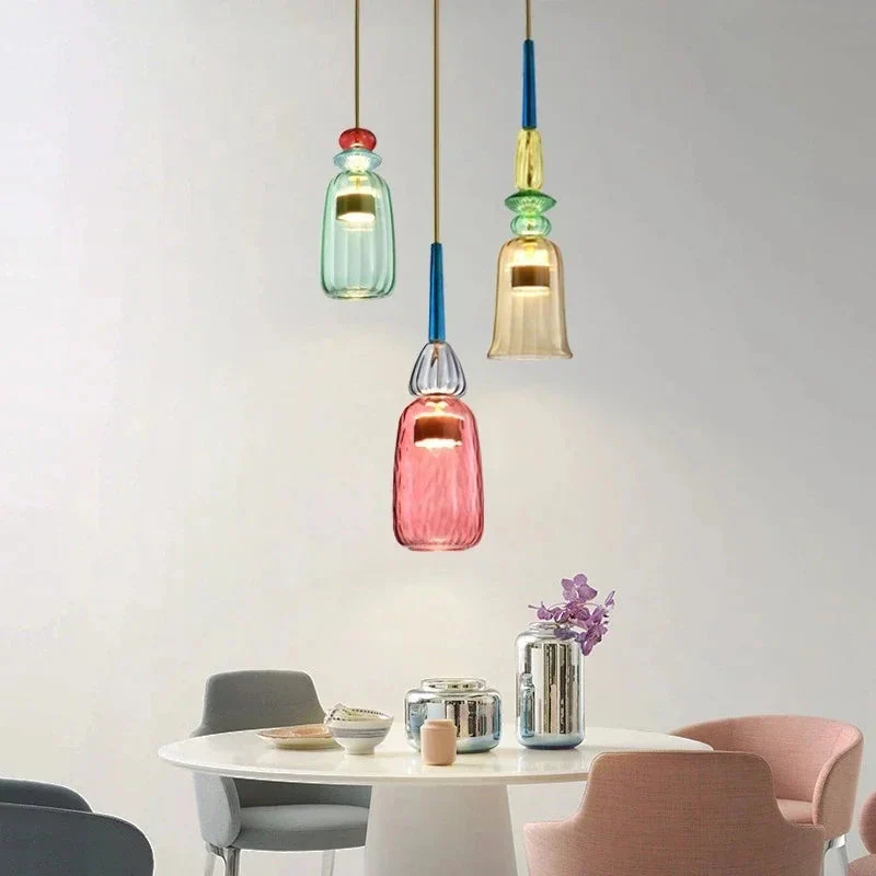Adjustable Suspension Colorful Hanging Lamp Pendant - Image 4