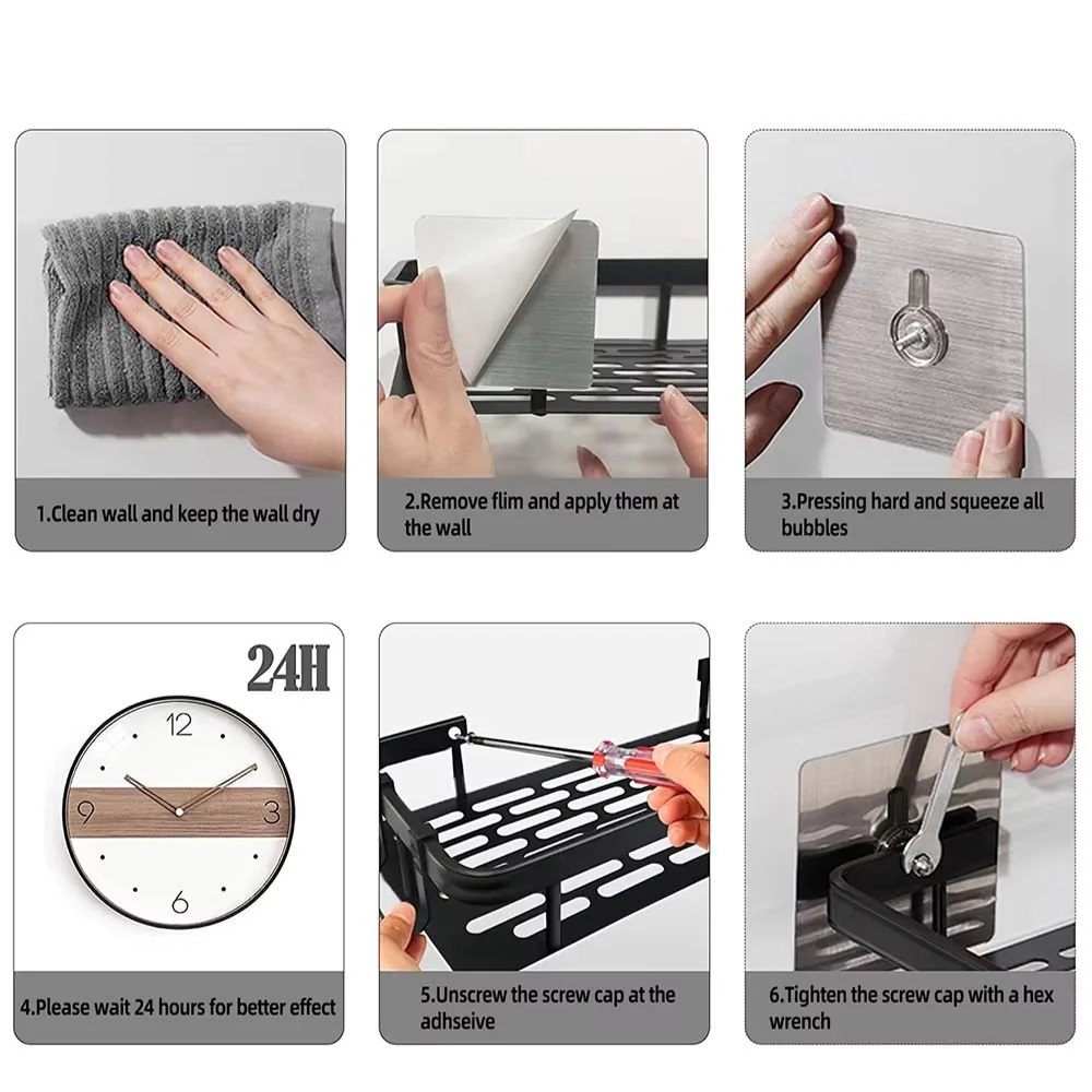 Aluminum Corner Shelf for Showers – Stylish and Space-Saving Solution - Image 7
