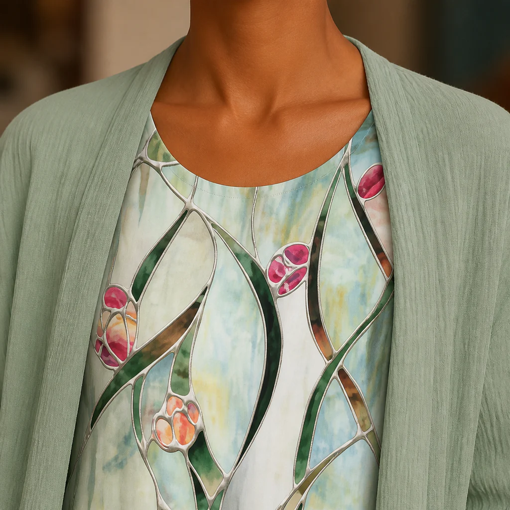 AmaraBelle™ – Flowy Floral Two-Piece Maxi Dress with Matching Cardigan - Image 6