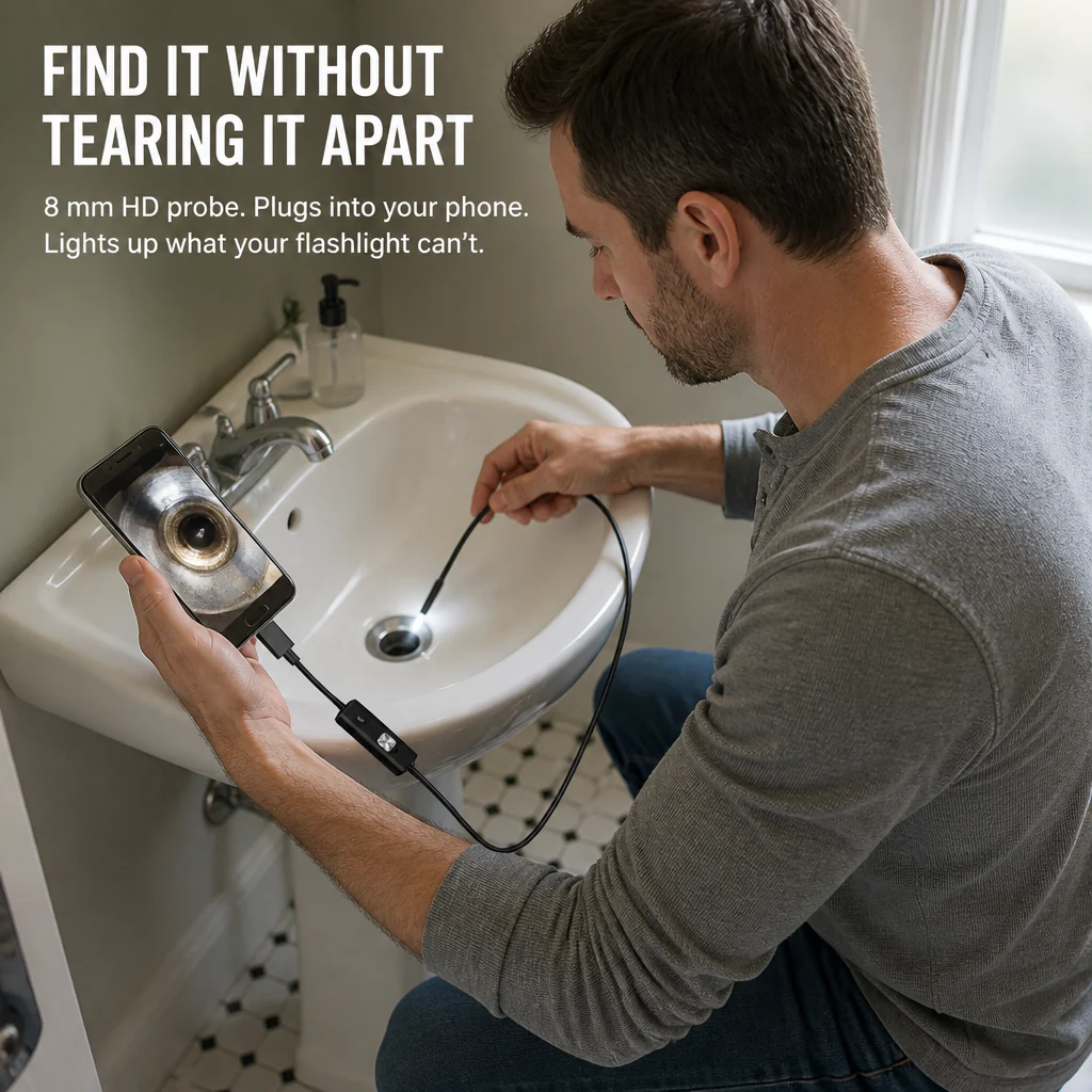 AquaScope™ — See Inside Walls, Pipes & Engines Without Tearing Anything Apart