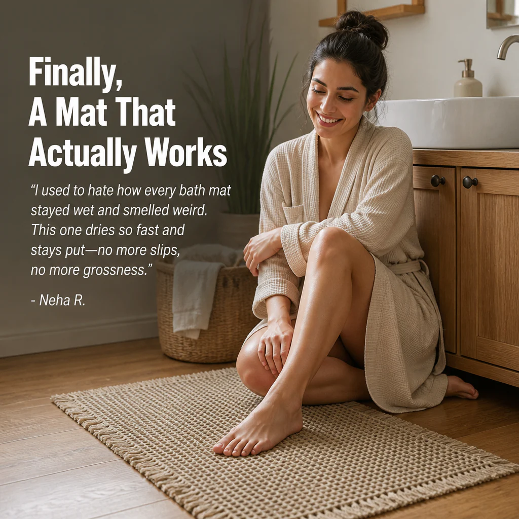 AquaSilk™ Waffle Bath Mat — Step onto Instant Dryness and Cozy Safety Every Time - Image 7