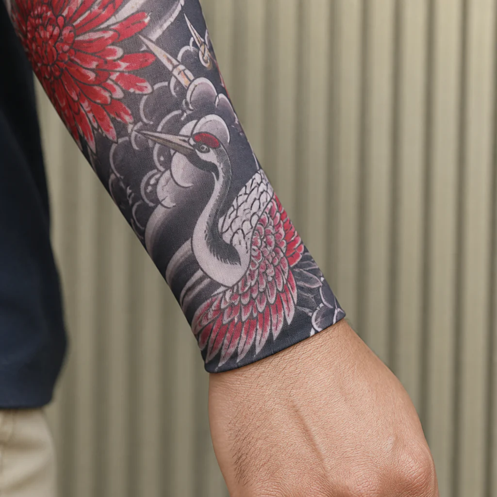 ArborSkin™ – Japanese Tattoo-Print UPF 50+ Sun Protection Arm Sleeve - Image 6