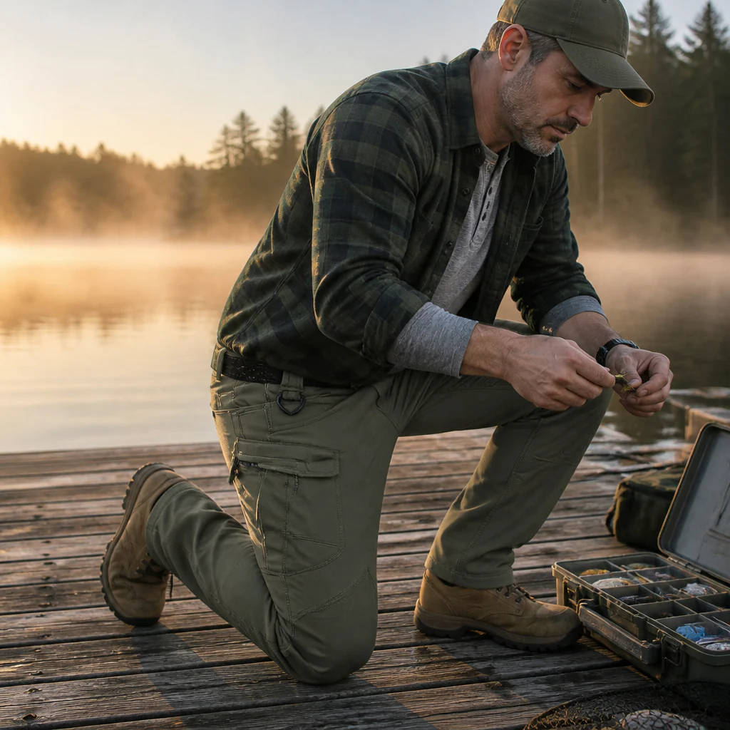 ArcticFlex™ – Waterproof Softshell Winter Cargo Pants with Fleece Lining - Image 2
