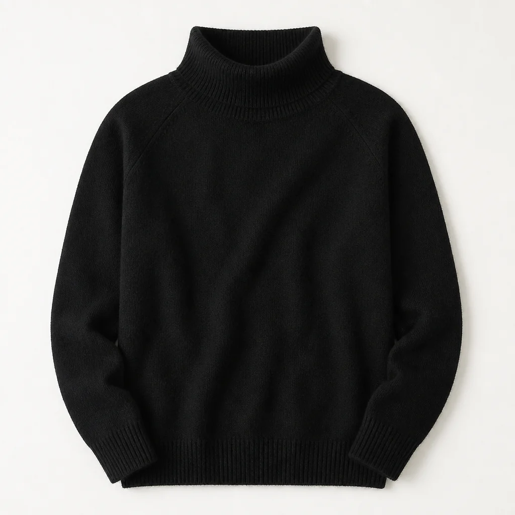 ArcticSilk™ – Cozy Relaxed-Fit Turtleneck Sweater with Ribbed Trim - Image 14