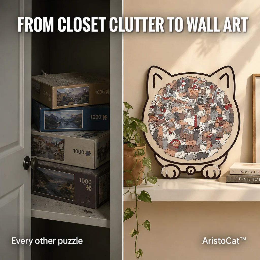 AristoCat™ — Piece Together a Cat-Shaped Puzzle You'll Hang on the Wall - Image 2