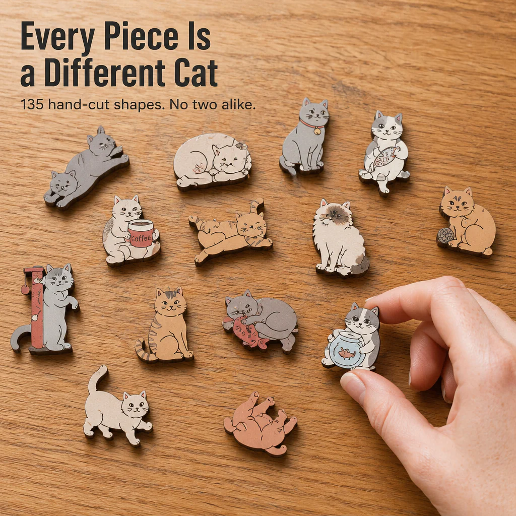 AristoCat™ — Piece Together a Cat-Shaped Puzzle You'll Hang on the Wall - Image 3