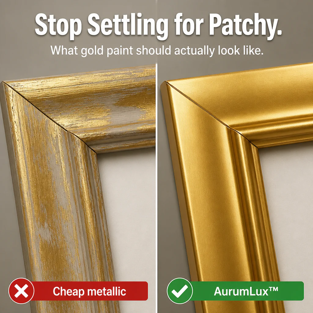 AurumLux™ — Brush On Mirror-Bright Gold That Sticks to Wood, Metal & Plastic - Image 2
