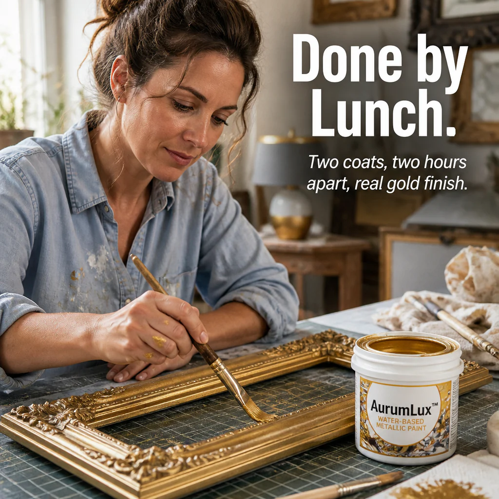AurumLux™ — Brush On Mirror-Bright Gold That Sticks to Wood, Metal & Plastic - Image 5