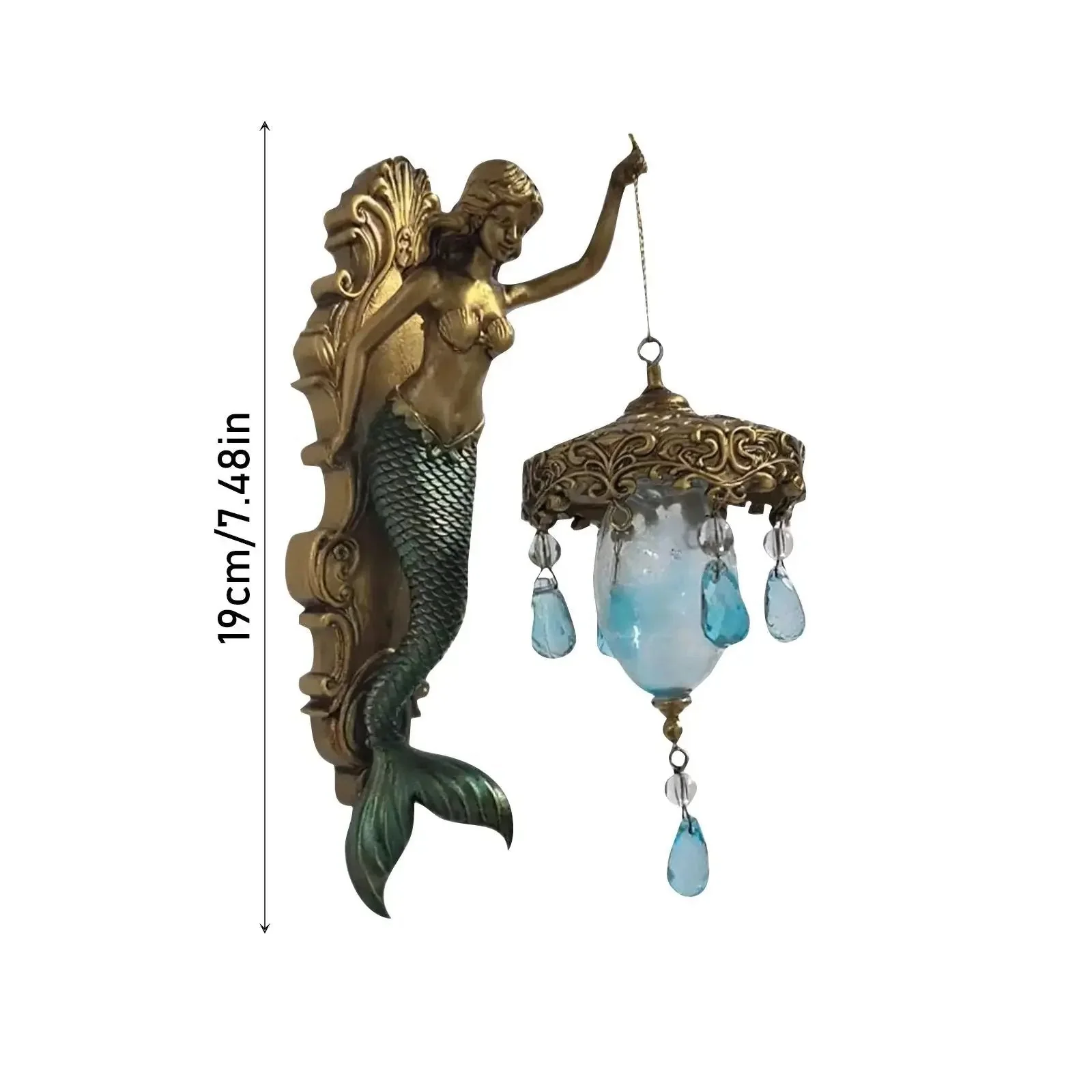 Baroque Style Mermaid Wall Lamp – Romantic Illumination for Your Home - Image 6