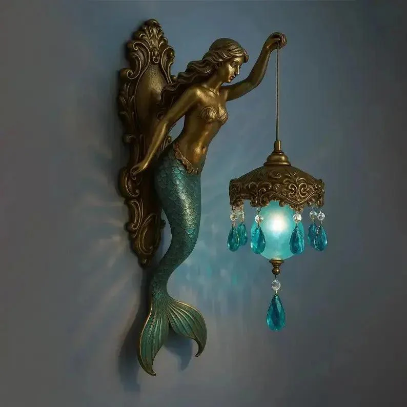 Baroque Style Mermaid Wall Lamp – Romantic Illumination for Your Home - Image 7