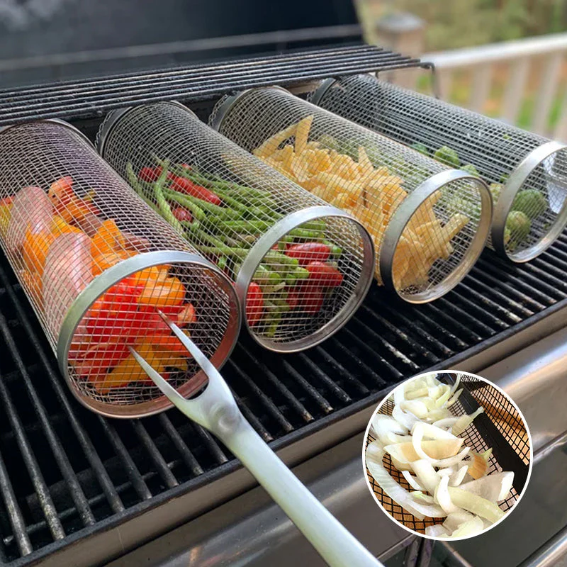 BBQ Cooking Basket | 360° Rotatable | Uniform Heat | Stainless Steel Build | GrillMaster - Image 13