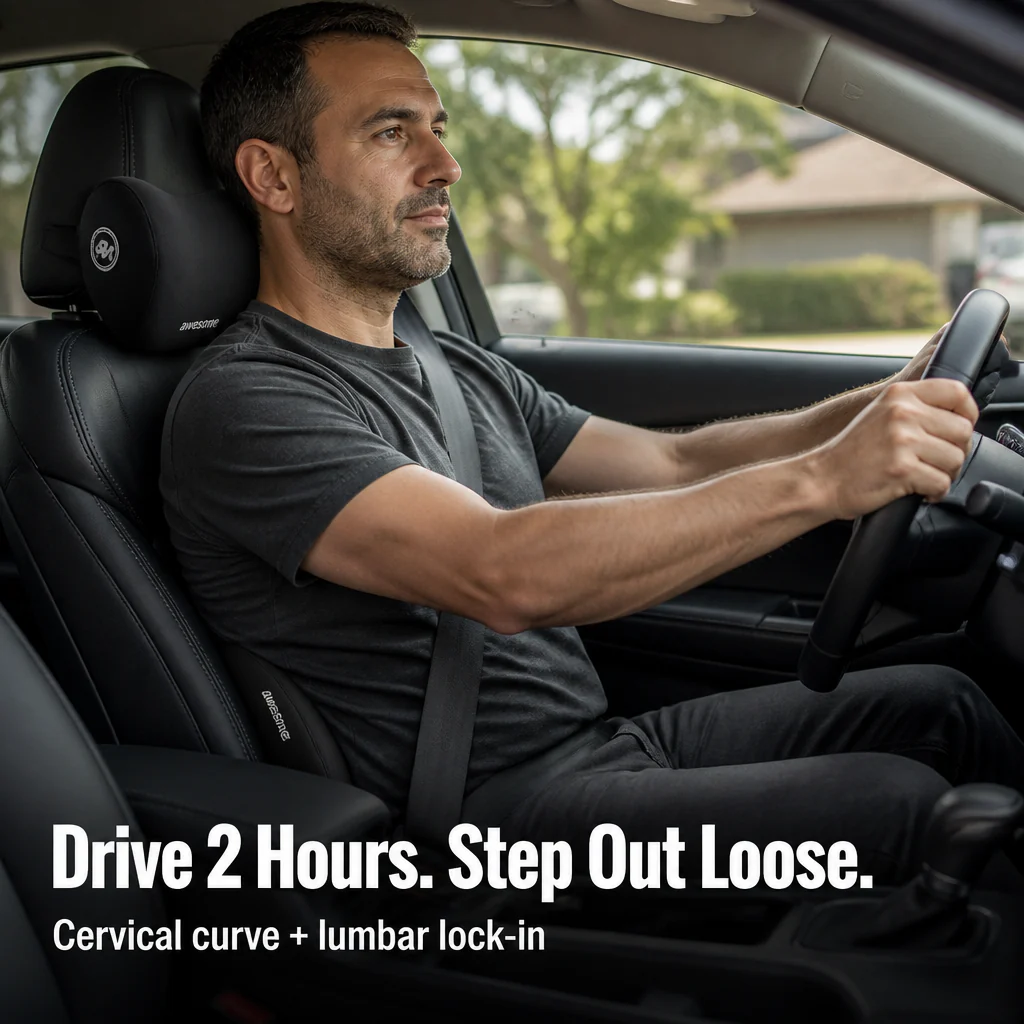 BiomeZen™ — Cradle Your Neck and Lock In Your Lower Back on Long Drives