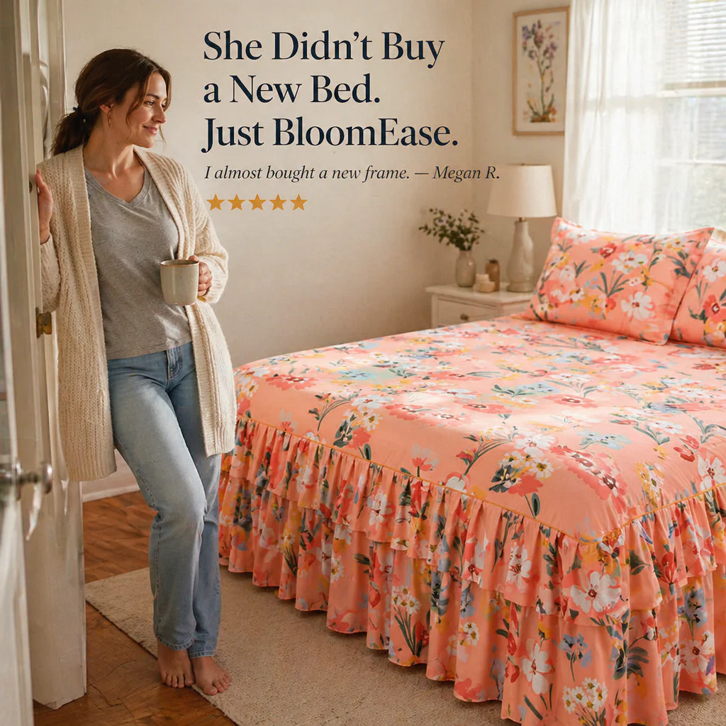 BloomEase™ — Drape Your Bed in Painterly Blooms from Sheet to Floor - Image 5