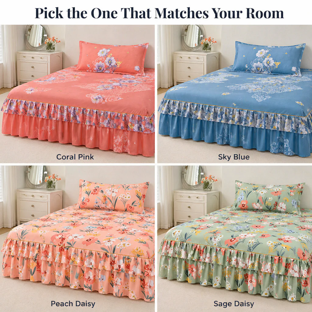 BloomEase™ — Drape Your Bed in Painterly Blooms from Sheet to Floor - Image 8