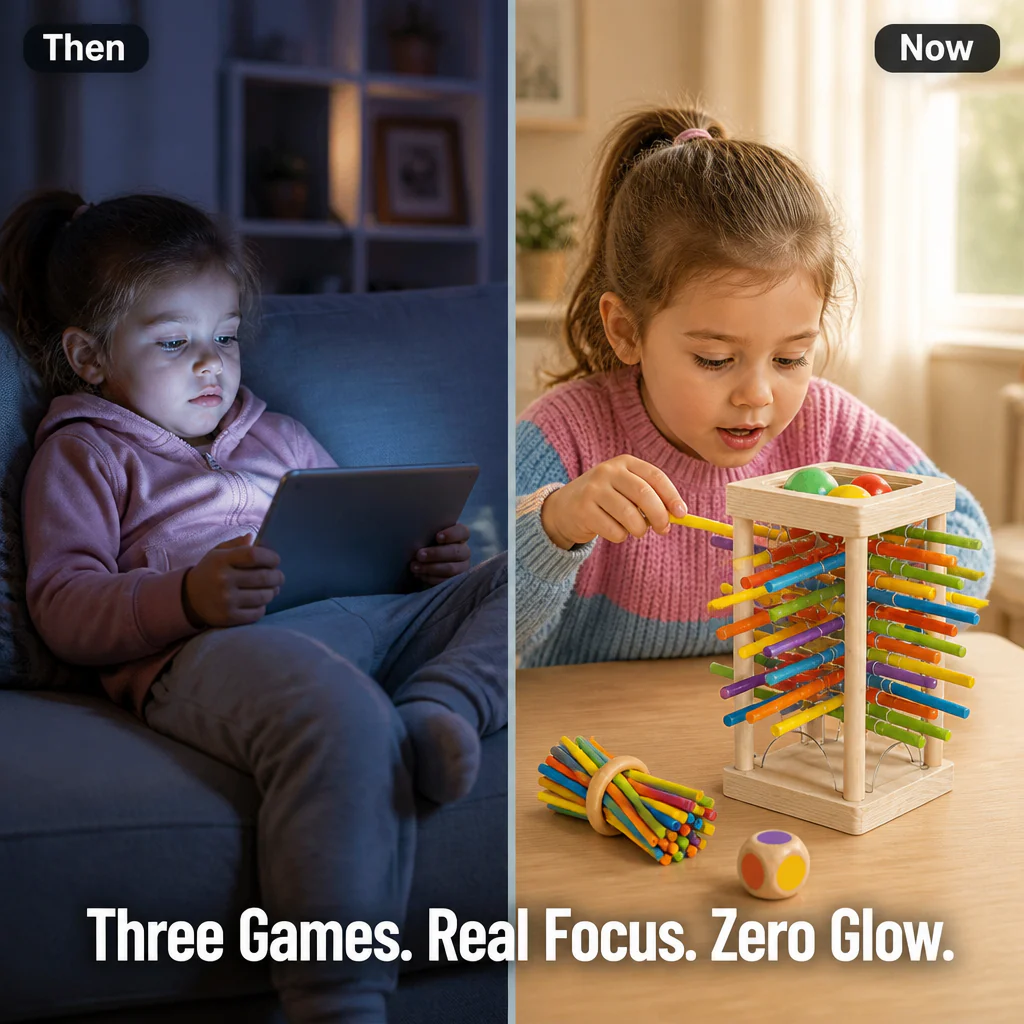 BrainBrite™ — Swap Tablet Time for Focus-Building Wooden Skill Play - Image 2