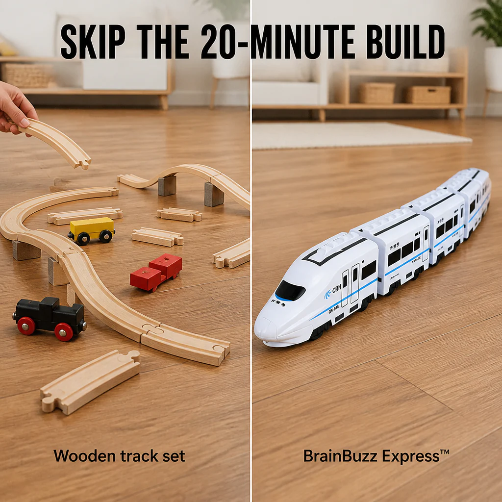 BrainBuzz Express™ — Race a Real-Looking Bullet Train Around Their Bedroom Floor - Image 5