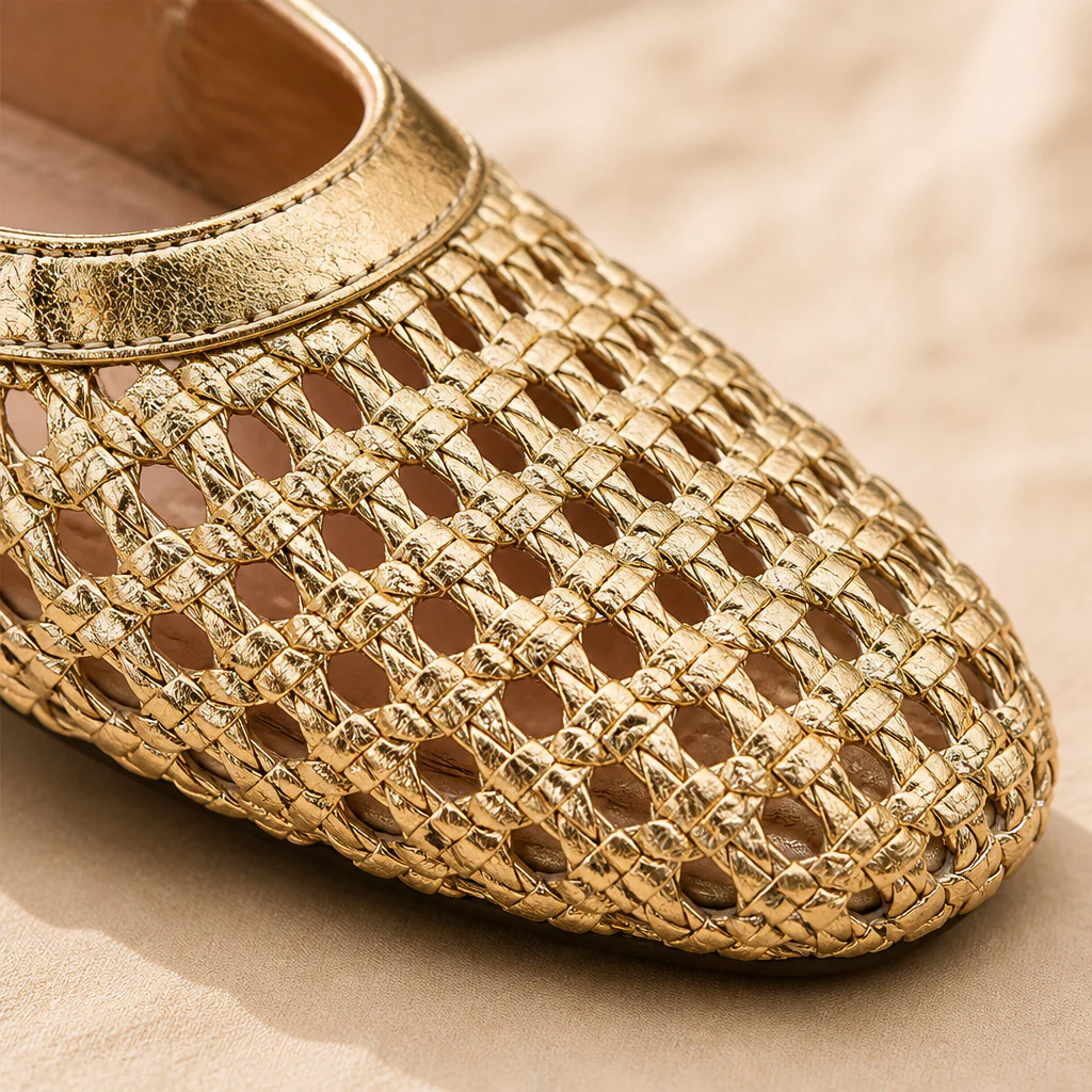 BreezeStep™ – Hand-Woven Square-Toe Mary Jane Mules - Image 5