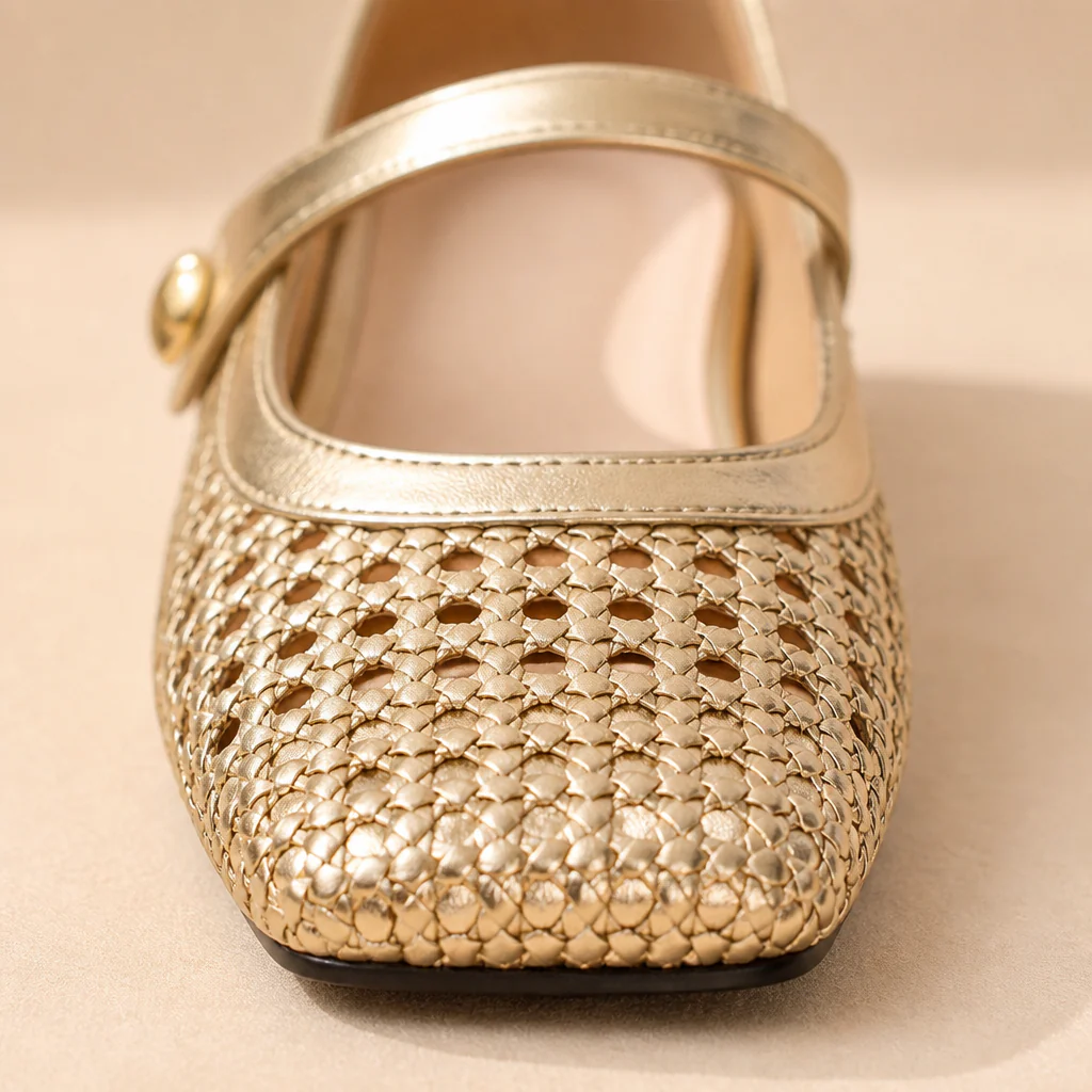 BreezeStep™ – Hand-Woven Square-Toe Mary Jane Mules - Image 7
