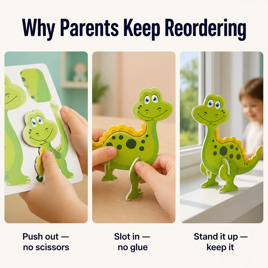 BrilliaBuild™ — Build 3D Dinos, Planes & Animals From Flat Paper in Minutes - Image 3