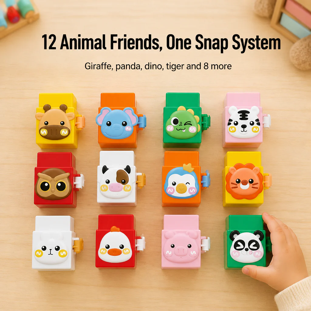BrillieBlocks™ — Snap 12 Animal Friends Into Towers Kids Won't Quit - Image 4