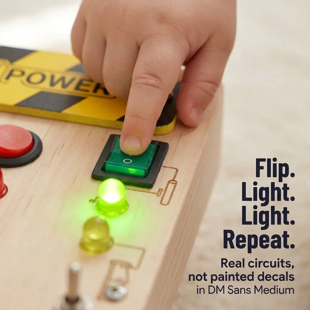 BrillioPlay™ — Give Tiny Hands Real Switches, Lights and Music to Master - Image 6
