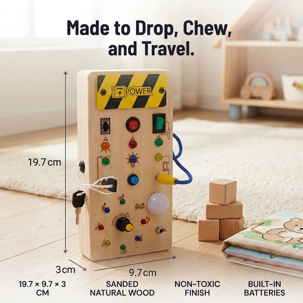 BrillioPlay™ — Give Tiny Hands Real Switches, Lights and Music to Master - Image 8
