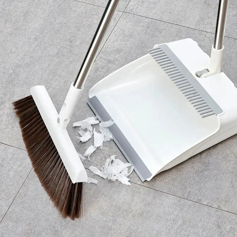 Broom with Dustpan Set | Upright Sweeping Without Stooping | Comb-Edged | CleanStand - Image 5