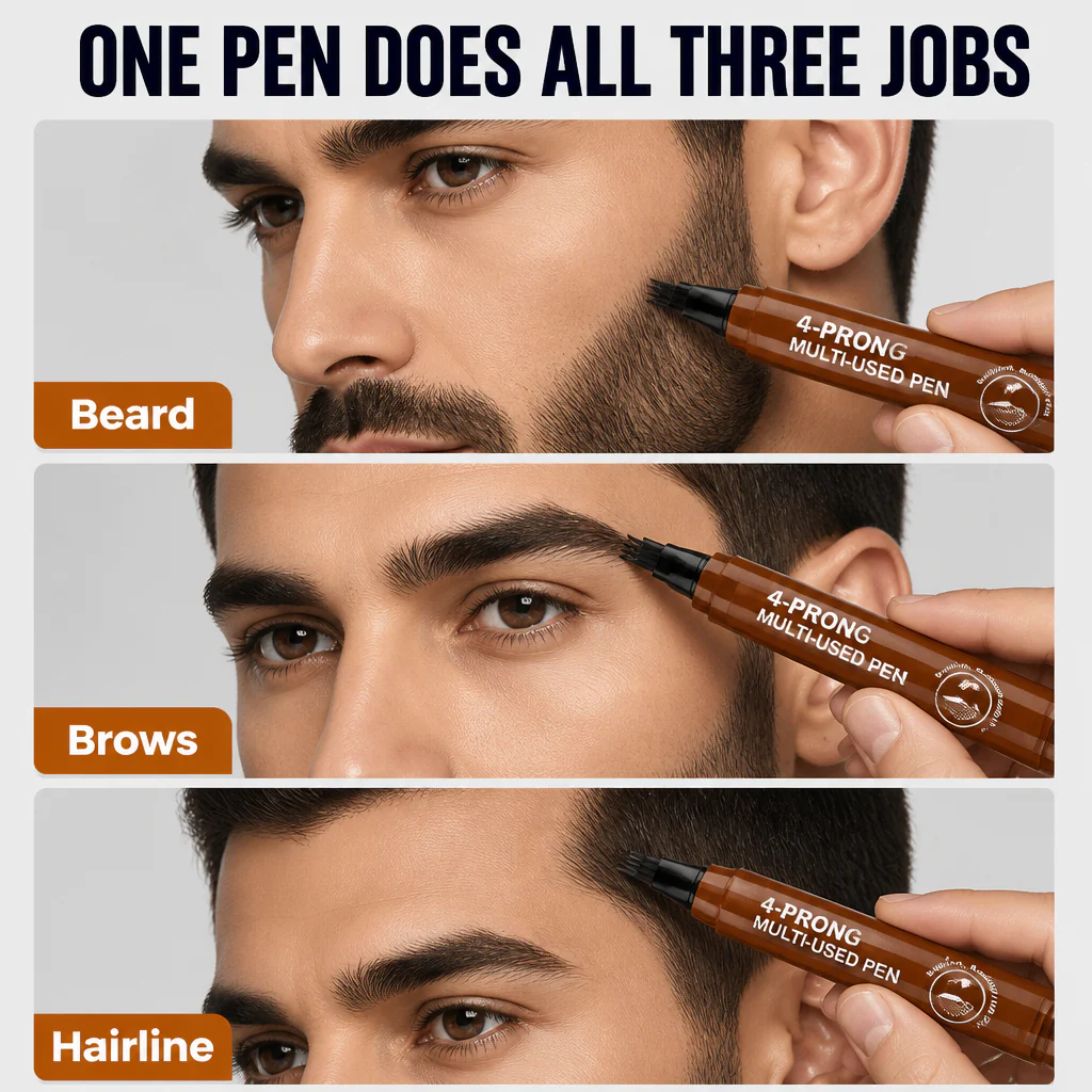 BrowAura™ — Fill Patchy Beard Spots in Seconds With Four Hair-Stroke Tips - Image 6