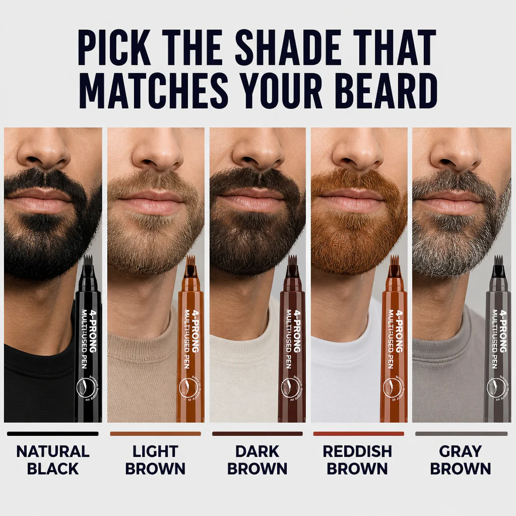 BrowAura™ — Fill Patchy Beard Spots in Seconds With Four Hair-Stroke Tips - Image 8