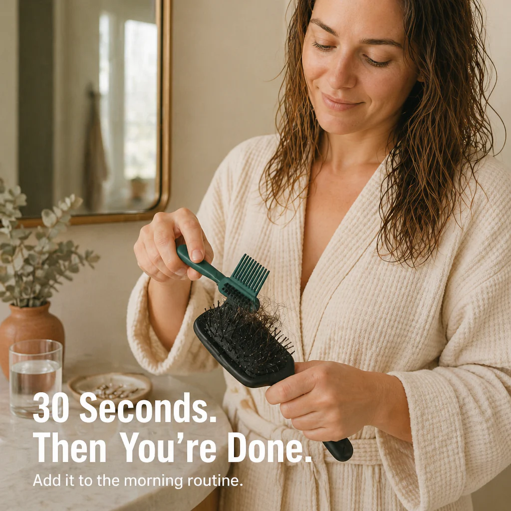 BrushVibe™ — Rake Out Tangled Hair And Scrub The Grime From Every Brush - Image 5