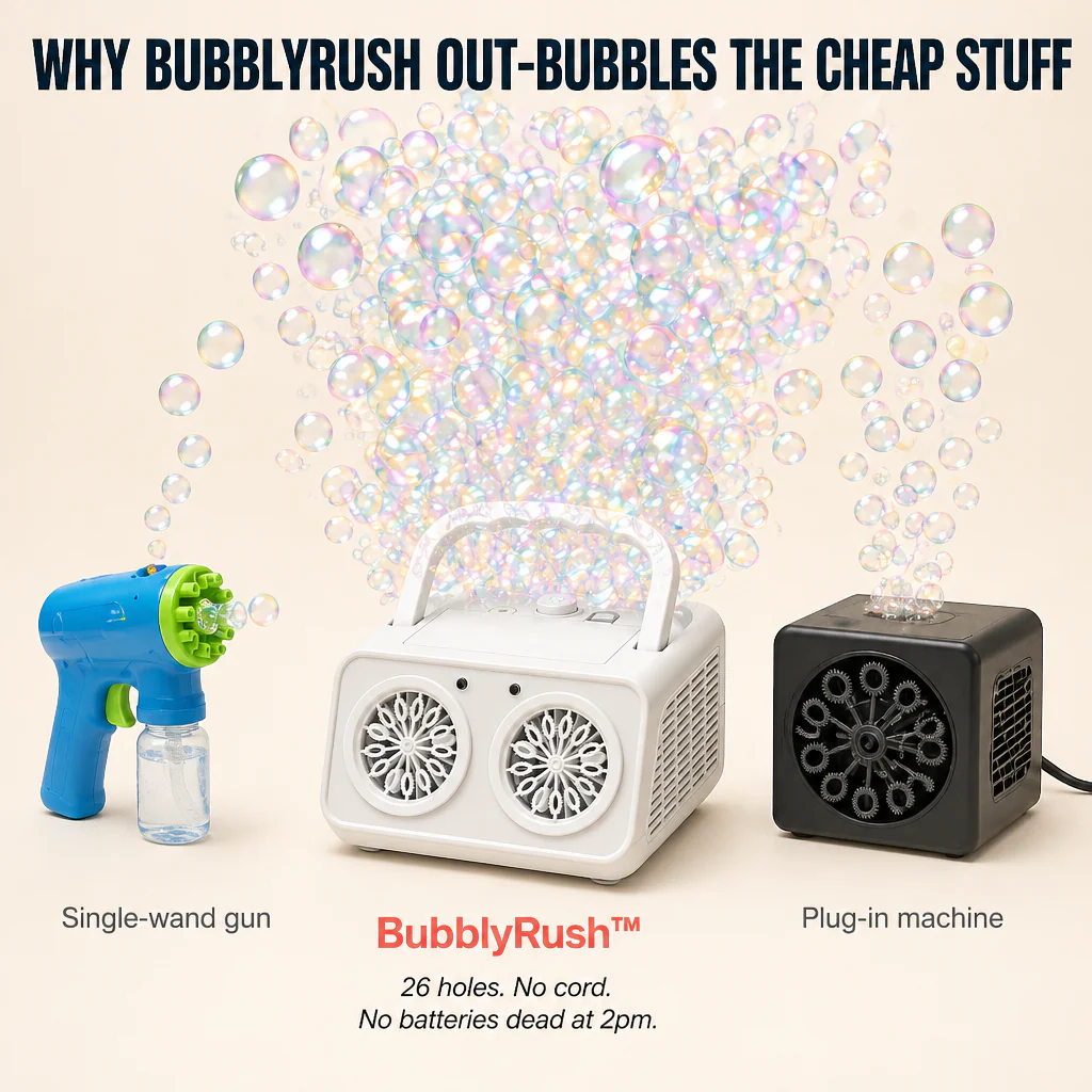BubblyRush™ — Flood Any Backyard Party With a Twin-Disc Bubble Storm - Image 7