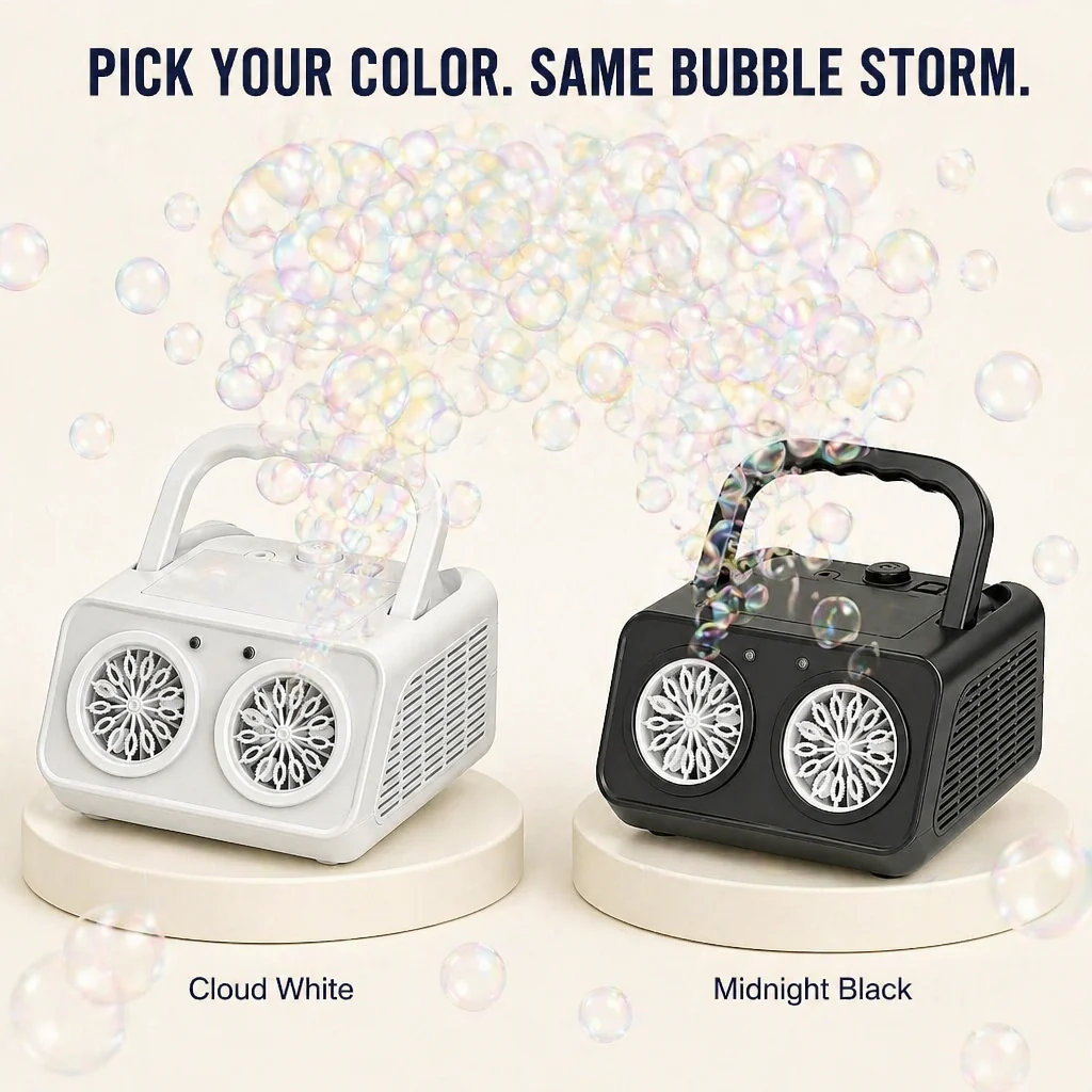 BubblyRush™ — Flood Any Backyard Party With a Twin-Disc Bubble Storm - Image 9