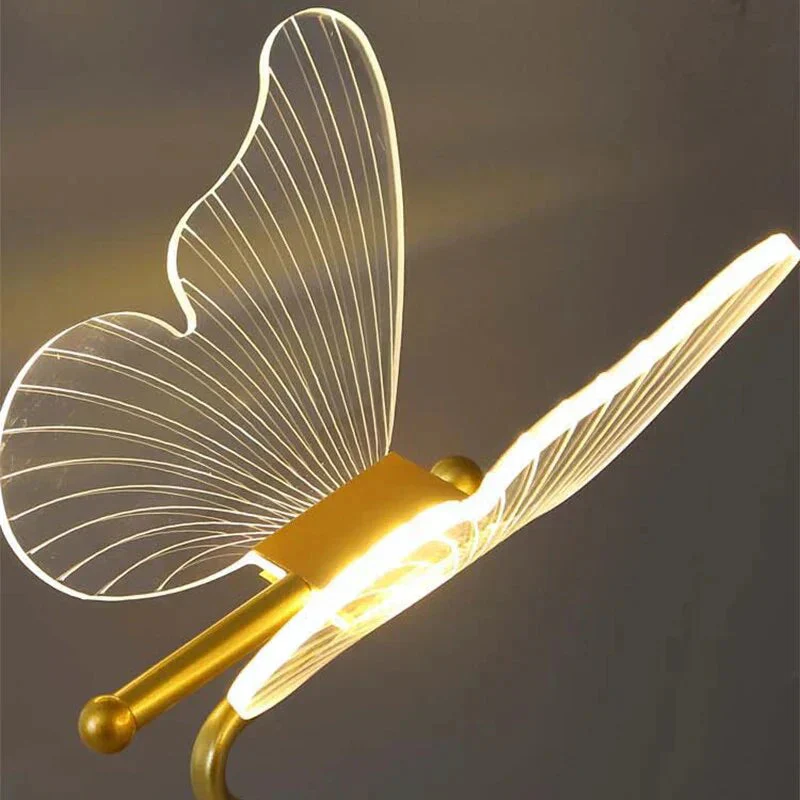 Butterfly LED Desk Lamp with Acrylic Wings – Warm Ambient Light - Image 3
