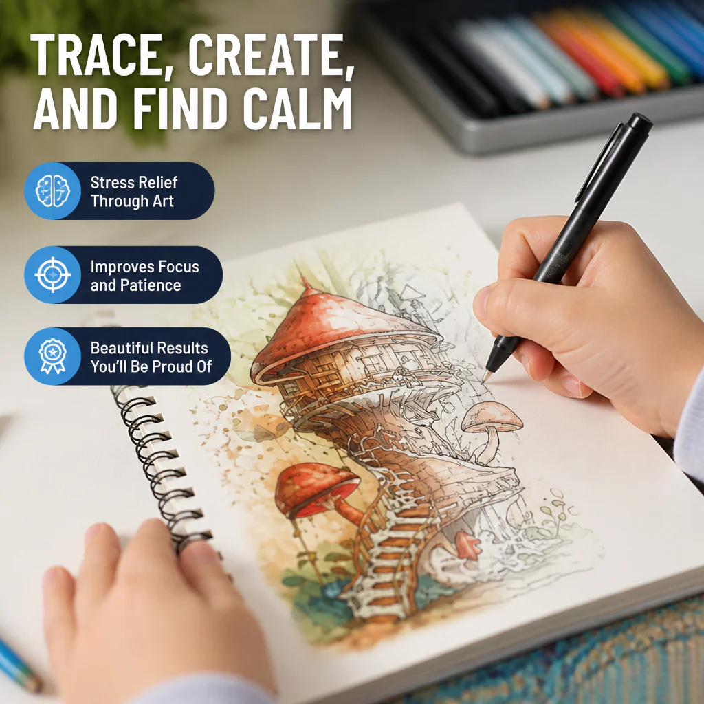 CalmiSketch™ — Calm Your Mind and Ignite Creative Joy with Every Trace - Image 4