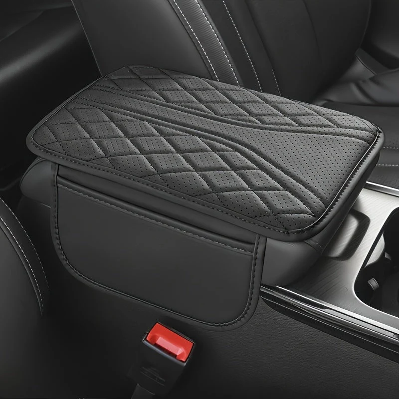 Car Armrest Organizer in PU Leather with Pockets - Image 6