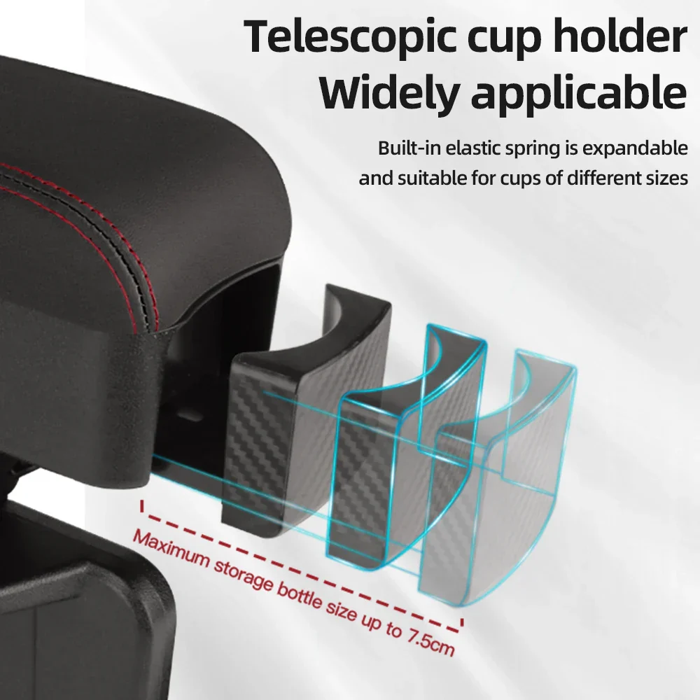 Car Armrest Organizer with Cup Holder - Image 6